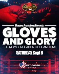 Gloves & Glory Event Poster